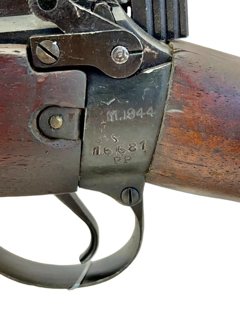 Navy Arms Enfield #4 Mk 1* .303 World War II French Resistance 1944 Dated "BS" and "PP" marked matching serial number bolt PP 1222 - Image 21
