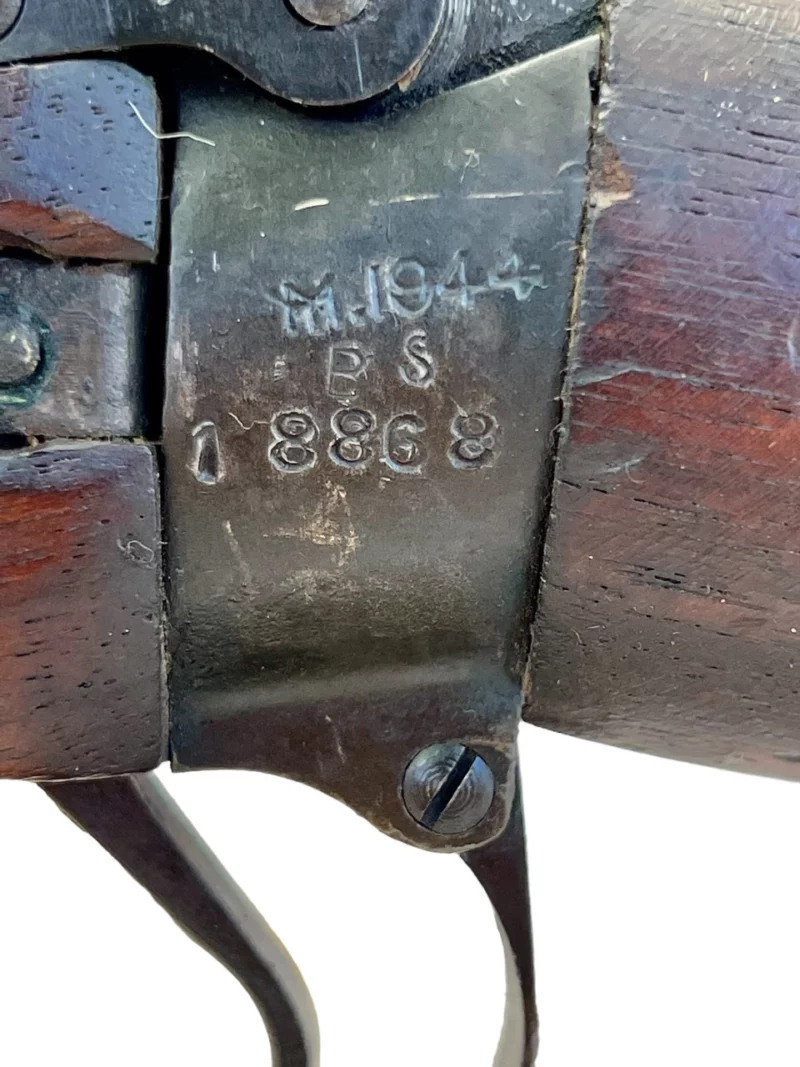 Navy Arms Enfield #4 Mk 1* .303 World War II French Resistance 1944 Dated "BS" marked matching serial number bolt PP 1758 - Image 22