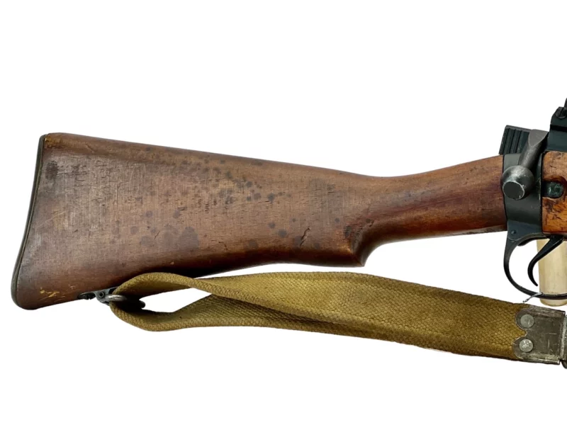 Navy Arms Enfield #4 Mk 1* .303 World War II French Resistance 1944 Dated "BS" and "PP" marked matching serial number bolt PP 1200 - Image 11