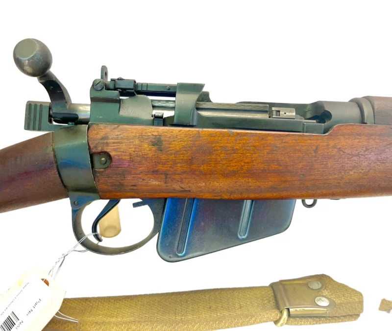 Navy Arms Enfield #4 Mk 1* .303 World War II French Resistance1944 Dated "BS" and "PP" marked non-matching serial number bolt PP 0839 - Image 12