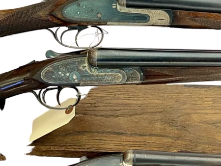 Spanish side lock 12ga. Side by Side shotguns