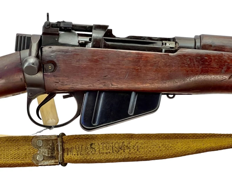 Navy Arms Enfield #4 Mk 1 .303 World War II French Resistance 1944 Dated "BT" and "PP" marked matching serial number bolt PP 0143 - Image 11