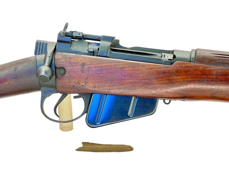 Navy Arms Enfield #4 Mk 1* .303 World War II French Resistance 1944 Dated "BS" and "PP" marked matching serial number bolt PP 1169 - Image 10