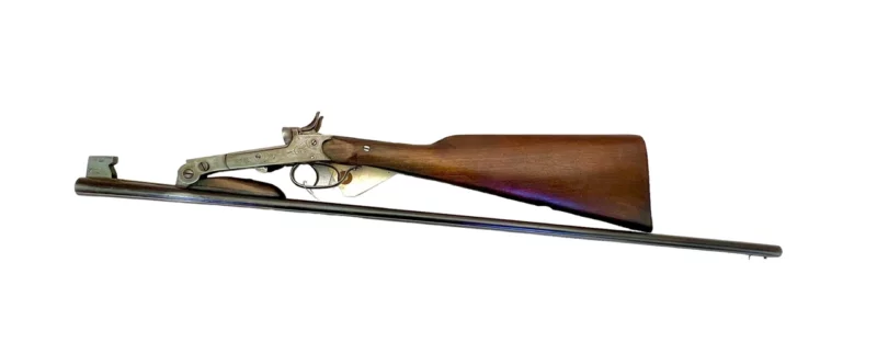Belgium 410 side by side shotgun external hammer, fold-over “poacher’s gun” 38419 - Image 8