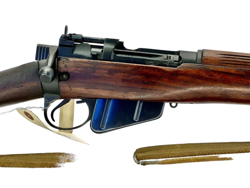 Navy Arms Enfield #4 Mk 1* .303 World War II French Resistance 1944 Dated "BS" marked matching serial number bolt PP 1301 - Image 11