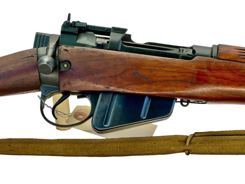 Navy Arms Enfield #4 Mk 1* .303 World War II French Resistance 1944 Dated "BS" and "PP" marked matching serial number bolt PP 0756 - Image 12