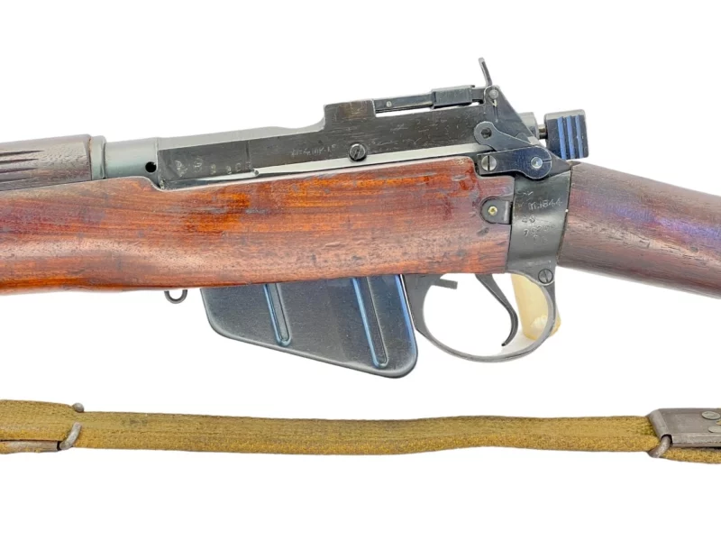 Navy Arms Enfield #4 Mk 1* .303 World War II French Resistance 1944 Dated "BS" and "PP" marked matching serial number bolt PP 1169 - Image 20