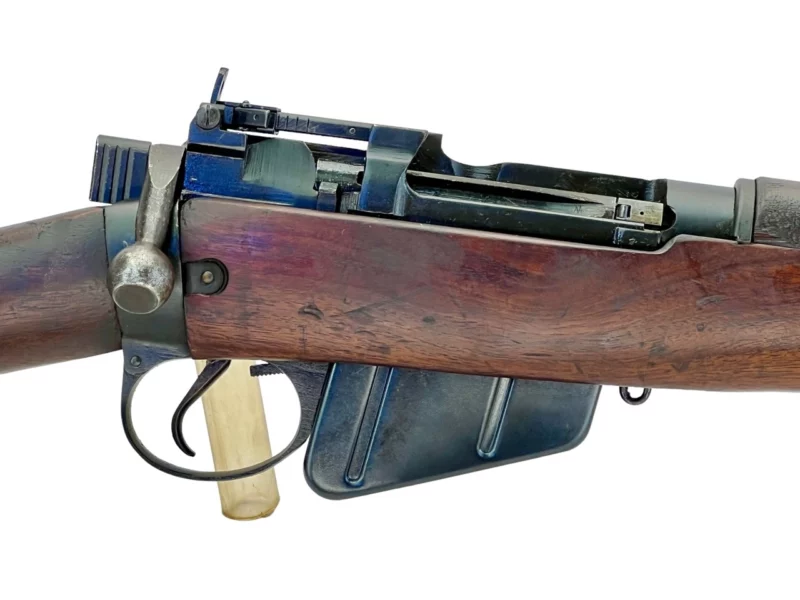Navy Arms Enfield #4 Mk 1* .303 World War II French Resistance 1944 Dated "BS" marked matching serial number bolt PP 1683 - Image 12