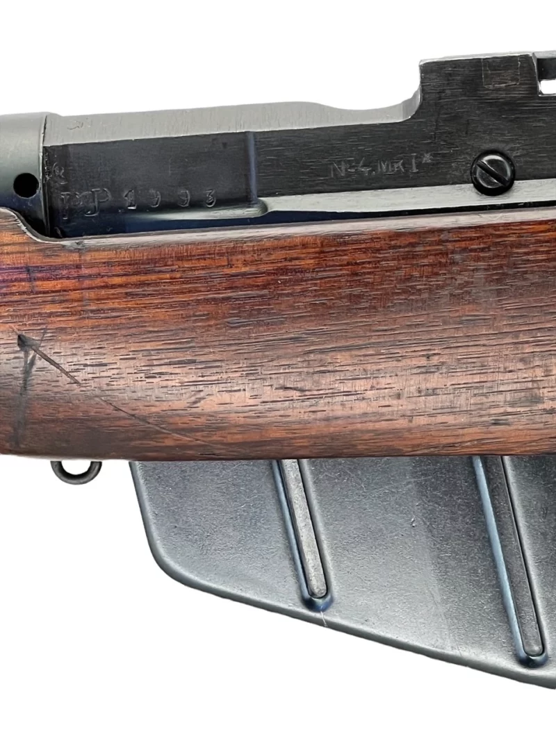 Navy Arms Enfield #4 Mk 1* .303 World War II French Resistance 1944 Dated "BS" and "PP" marked matching serial number bolt PP 1993 - Image 21