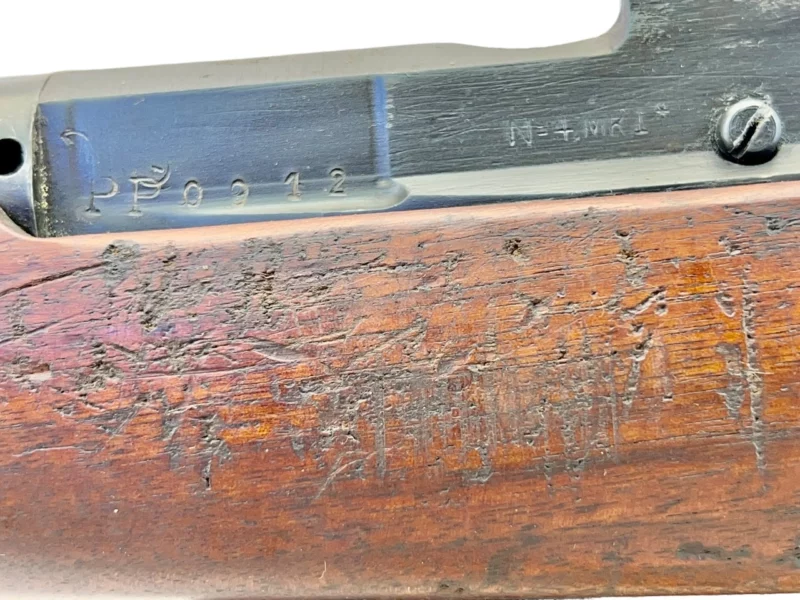 Navy Arms Enfield #4 Mk 1* .303 World War II French Resistance 1944 Dated "BT" and "PP" marked matching serial number bolt PP 0912 - Image 23