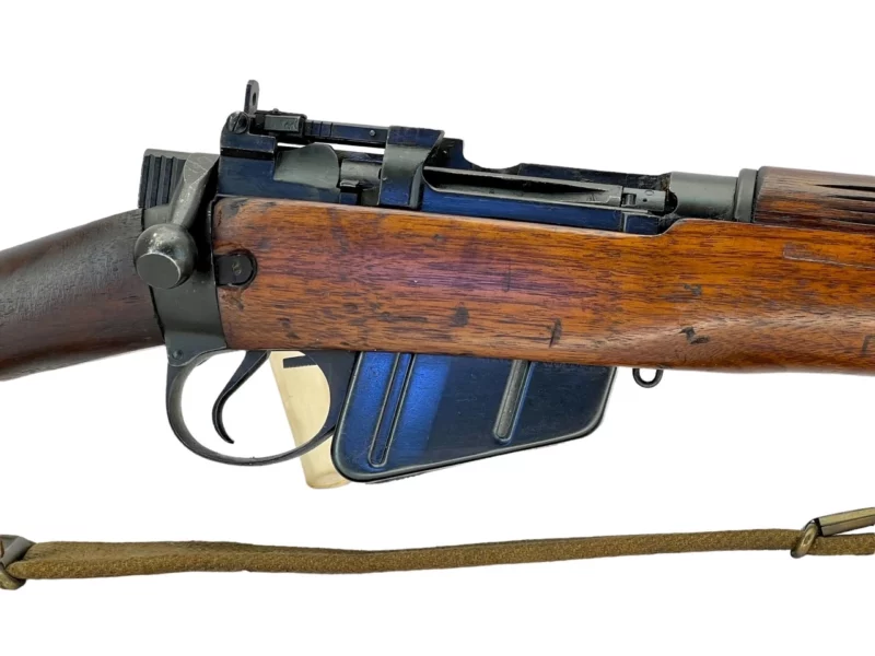 Navy Arms Enfield #4 Mk 1* .303 World War II French Resistance 1944 Dated "BS" and "PP" marked matching serial number bolt PP 1492 - Image 10