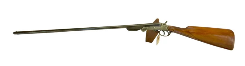Belgium 410 side by side shotgun external hammer, fold-over “poacher’s gun” 36344 - Image 4