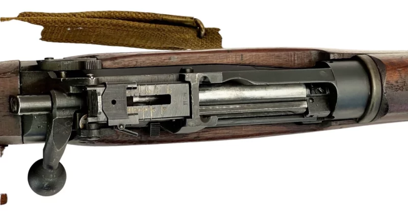 Navy Arms Enfield #4 Mk 1* .303 World War II French Resistance 1944 Dated "BT" marked non-matching SN bolt PP 1588 - Image 15