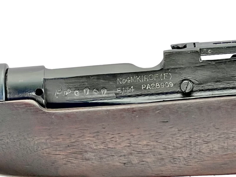 Navy Arms Enfield #4 Mk 1 .303 World War II French Resistance,1944 date "PP" marked, ROF(F) with matching bolt SN PP 0747 - Image 16
