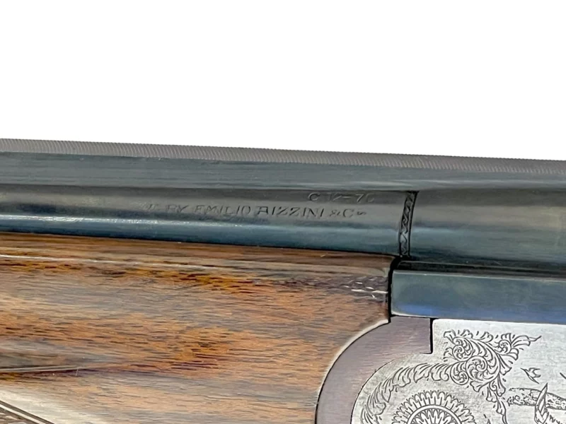 12ga O/U full side lock shotgun Emilio Rizzini Italian made single trigger VG-Ex. condition - Image 11