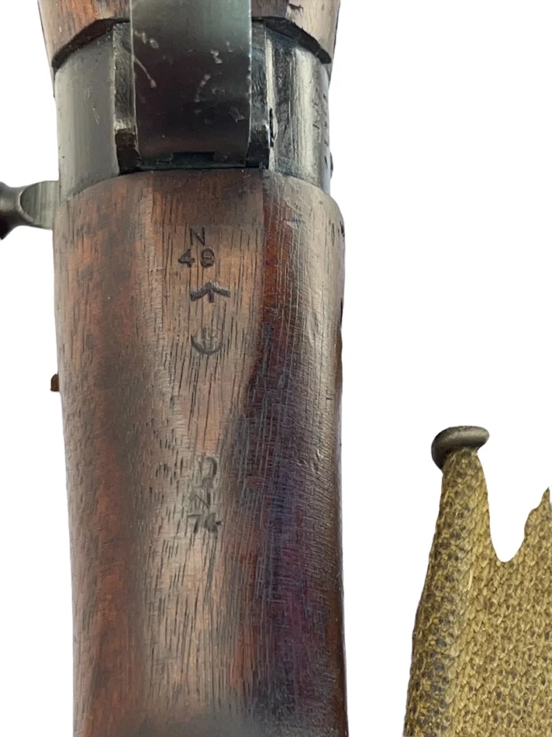 Navy Arms Enfield #4 Mk 1* .303 World War II French Resistance 1944 Dated "BS" and "PP" marked matching serial number bolt PP 1279 - Image 16