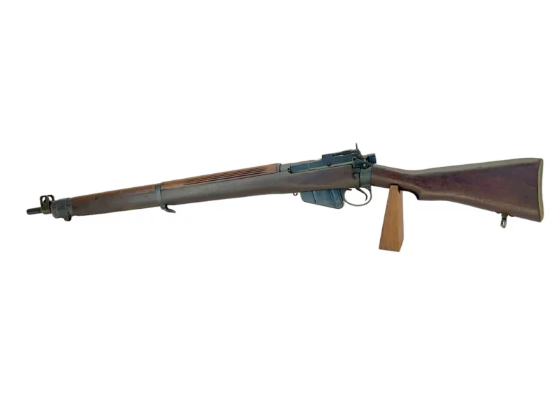 Navy Arms Enfield #4 Mk 1* .303 World War II French Resistance1944 Dated "BS" marked non-matching serial number bolt PP 1135 - Image 19