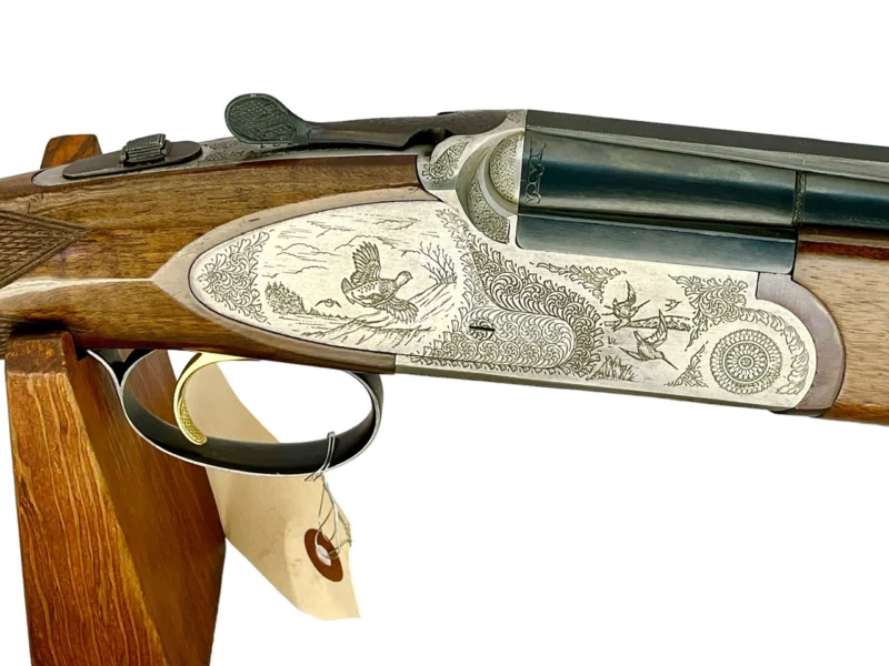 12ga O/U full side lock shotgun Emilio Rizzini Italian made single trigger VG-Ex. condition - Image 3