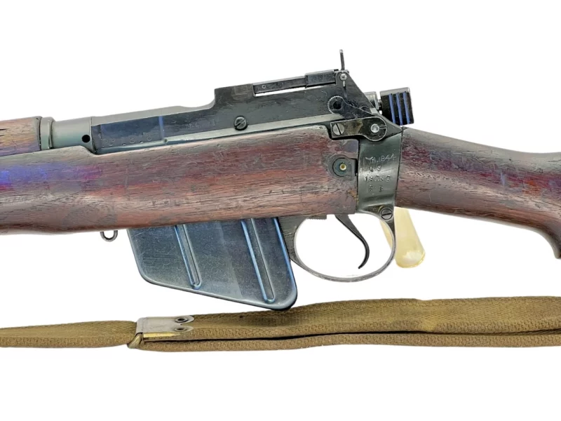 Navy Arms Enfield #4 Mk 1* .303 World War II French Resistance 1944 Dated "BS" and "PP" marked matching serial number bolt PP 1818 - Image 19