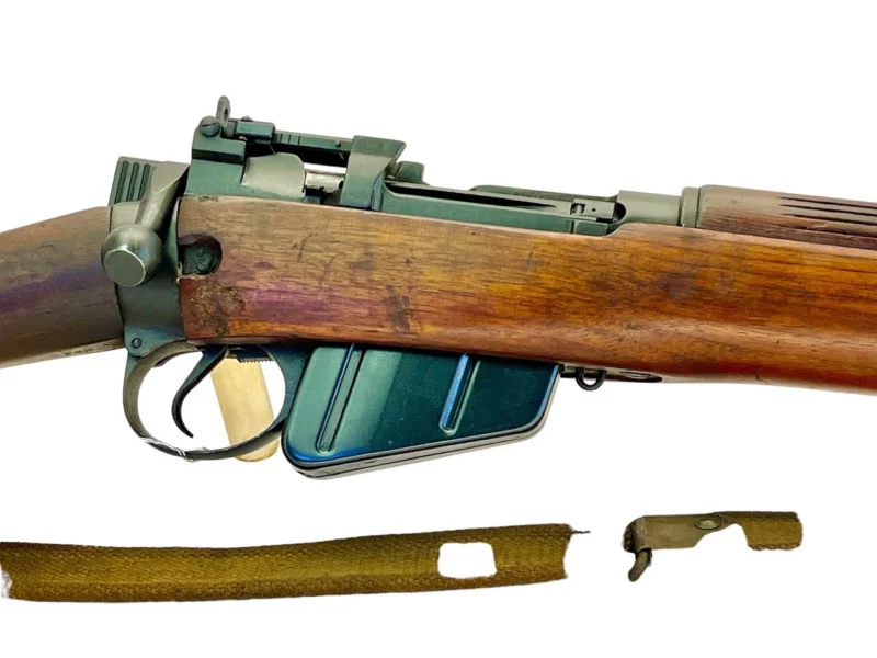 Navy Arms Enfield #4 Mk 1* .303 World War II French Resistance 1944 Dated "BS" and "PP" marked matching serial number bolt PP 0992 - Image 12