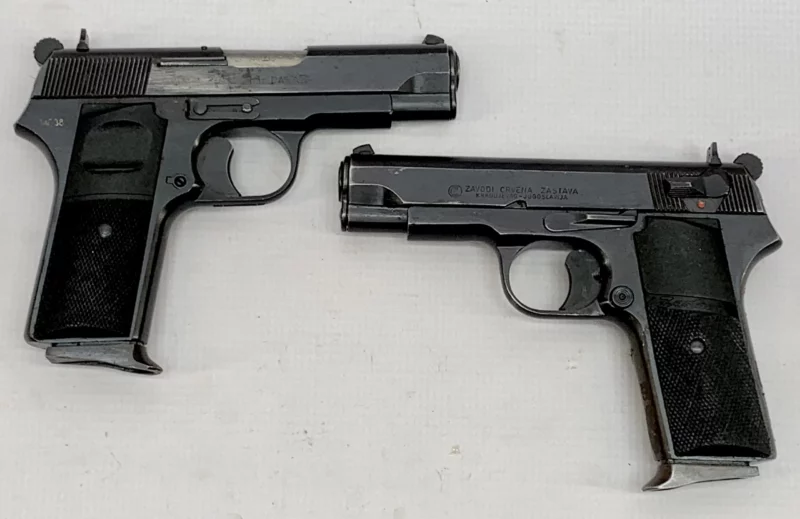 Zastava M88A 9mm pistol Blue Grade 1 Select - Black Polymer grips, with magazine
