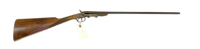 Belgium 410 side by side shotgun external hammer, fold-over “poacher’s gun” 38320