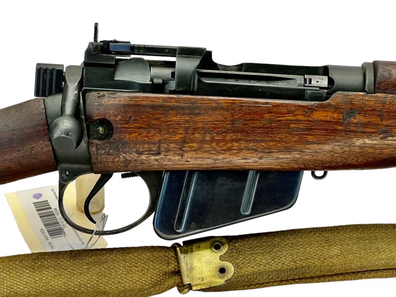 Navy Arms Enfield #4 Mk 1* .303 World War II French Resistance1944 Dated "BS" marked non-matching serial number bolt PP 1513 - Image 12
