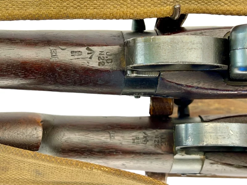 Navy Arms Enfield #4 Mk 1 .303 World War II French Resistance 1944 Dated consecutive serial numbered pair 36960/36961 - Image 15