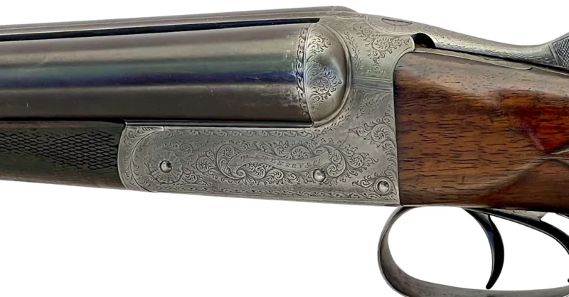 British Side by Side 12ga shotgun T Stensby & Co. Box Lock - Image 11