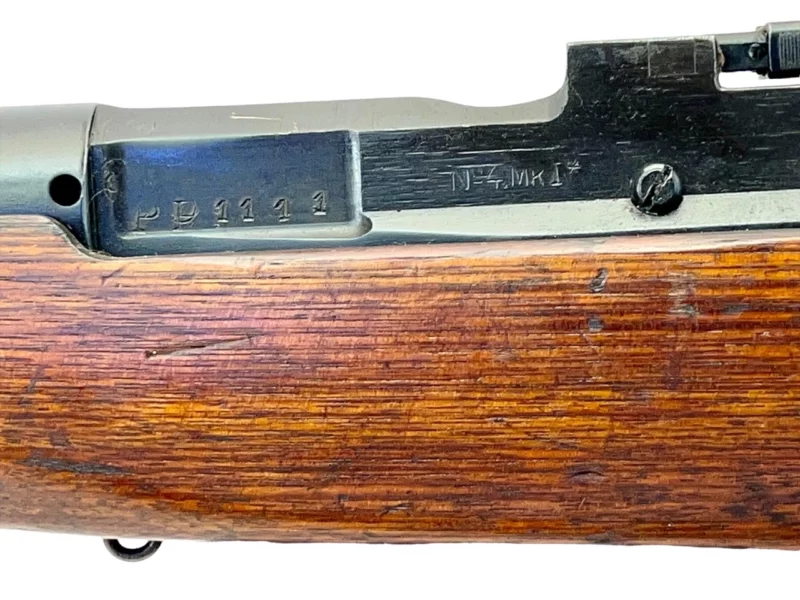 Navy Arms Enfield #4 Mk 1* .303 World War II French Resistance 1944 Dated "BS" and "PP" marked matching serial number bolt PP 1111 - Image 21