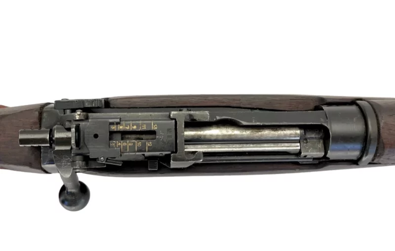 Navy Arms Enfield #4 Mk 1* .303 World War II French Resistance 1944 Dated "BS" and "PP" marked matching serial number bolt PP 0741 - Image 9