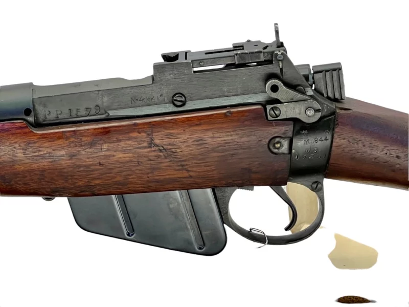 Navy Arms Enfield #4 Mk 1* .303 World War II French Resistance 1944 Dated "BS" marked matching serial number bolt PP 1579 - Image 20