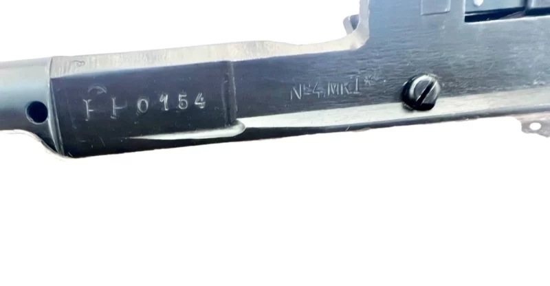 Navy Arms Enfield #4 Mk 1* .303 World War II French Resistance1944 Dated "BS" and "PP" marked non-matching serial number bolt PP 0154 - Image 20