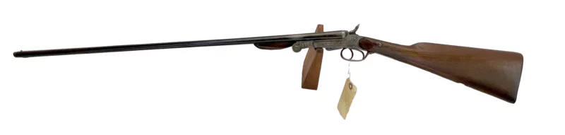 Belgium 410 side by side shotgun external hammer, fold-over “poacher’s gun” 38419 - Image 5