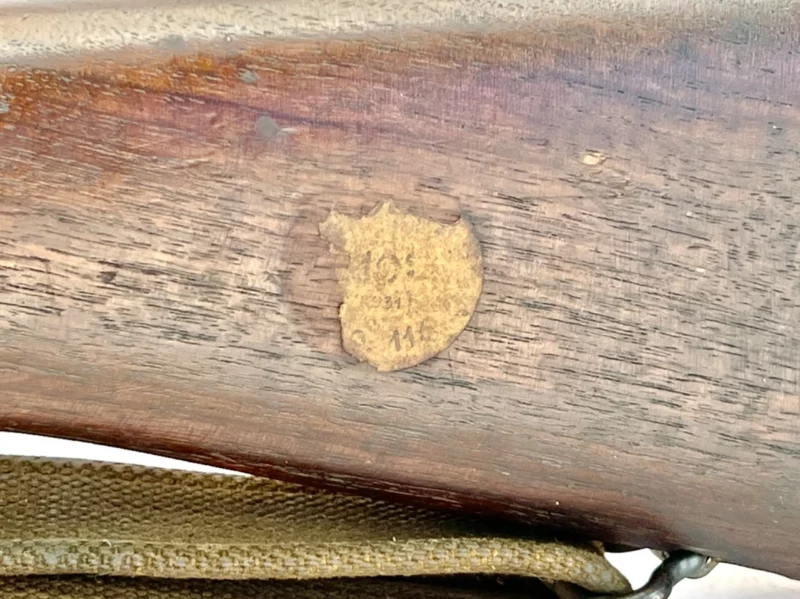 Navy Arms Enfield #4 Mk 1* .303 World War II French Resistance 1944 Dated "BS" and "PP" marked matching serial number bolt PP 0115 - Image 24