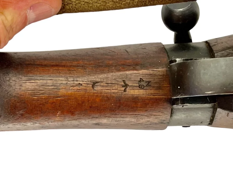 Navy Arms Enfield #4 Mk 1* .303 World War II French Resistance1944 Dated "BS" marked non-matching serial number bolt PP 1513 - Image 18