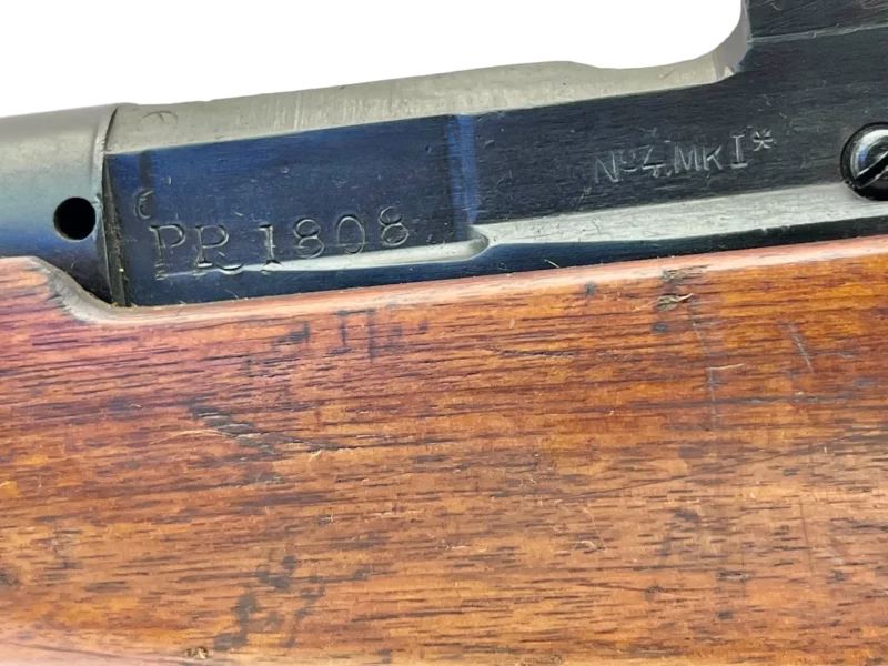 Navy Arms Enfield #4 Mk 1* .303 World War II French Resistance1944 Dated "BS" marked matching serial number bolt PP 1808 - Image 21