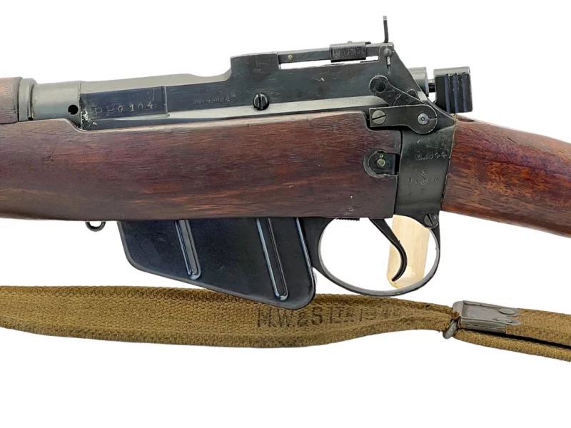 Navy Arms Enfield #4 Mk 1* .303 World War II French Resistance 1944 Dated "BS" and "PP" marked matching serial number bolt PP 0104 - Image 20