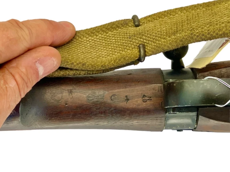 Navy Arms Enfield #4 Mk 1* .303 World War II French Resistance 1944 Dated "BS" and "PP" marked matching serial number bolt PP 1045 - Image 18