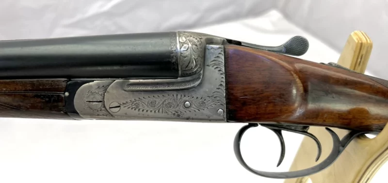side by side 12ga shotgun Spanish Ejector Boxlock SN 13604 - Image 5