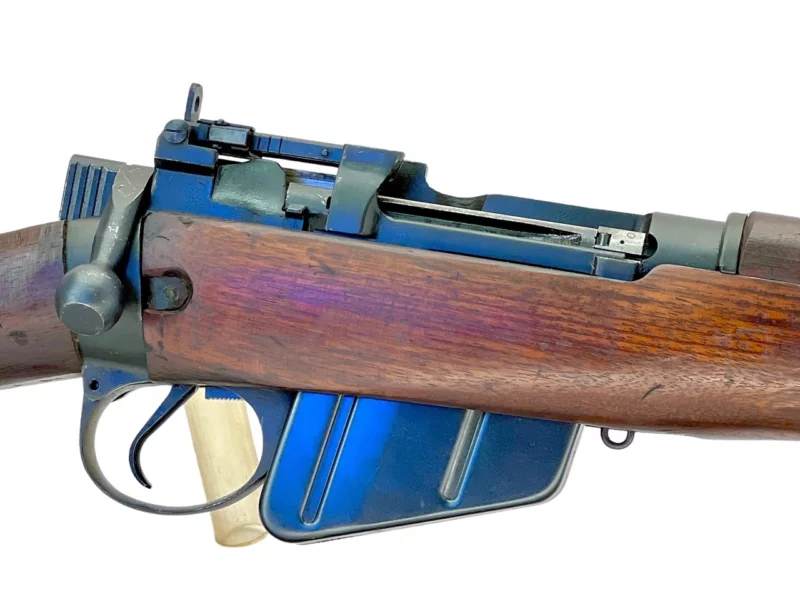 Navy Arms Enfield #4 Mk 1* .303 World War II French Resistance 1944 Dated "BS" and "PP" marked matching serial number bolt PP 1993 - Image 9