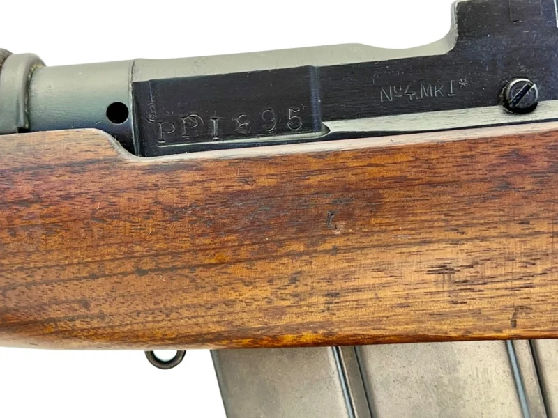 Navy Arms Enfield #4 Mk 1* .303 World War II French Resistance 1944 Dated "BS" and "PP" marked matching serial number bolt PP 1895 - Image 21