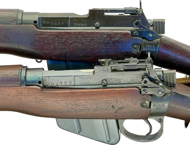 Navy Arms Enfield #4 Mk 1 .303 World War II French Resistance 1944 Dated consecutive serial numbered pair 36960/36961 - Image 19