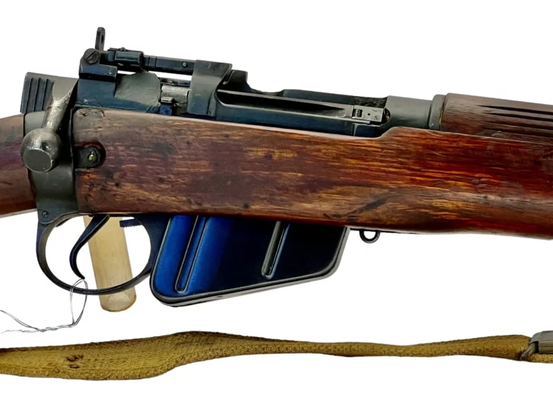 Navy Arms Enfield #4 Mk 1* .303 World War II French Resistance 1944 Dated "BS" and "PP" marked matching serial number bolt PP 0189 - Image 12