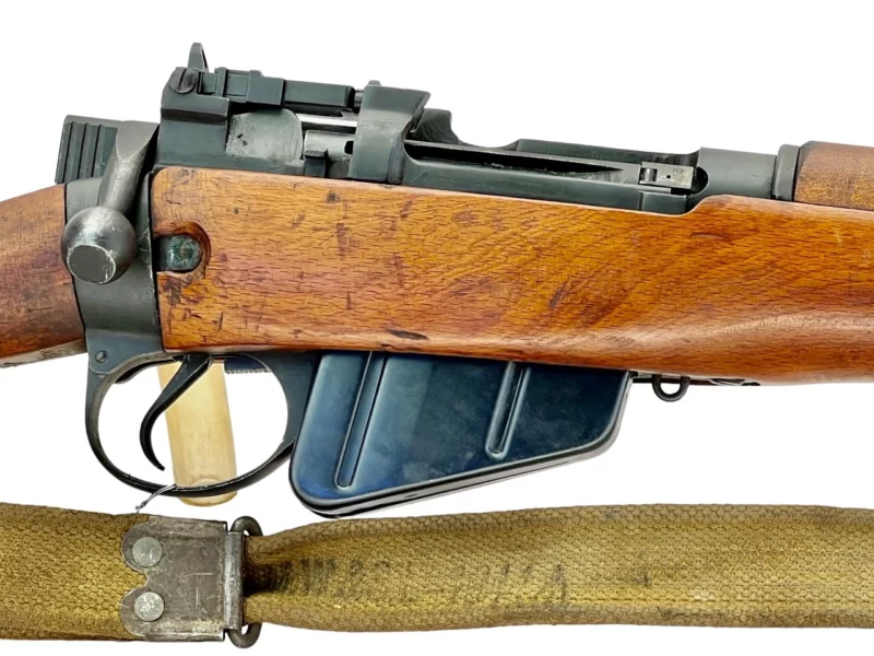 Navy Arms Enfield #4 Mk 1* .303 World War II French Resistance 1944 Dated "BS" and "PP" marked matching serial number bolt PP 1200 - Image 12