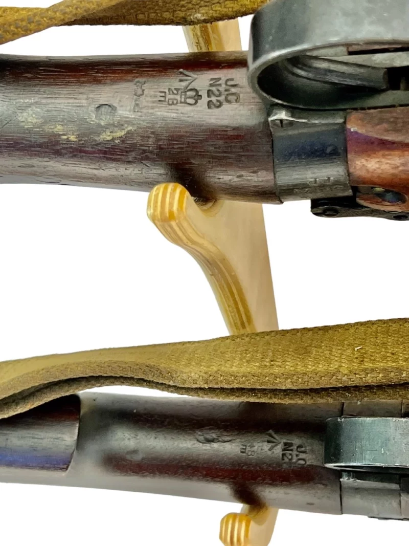 Navy Arms Enfield #4 Mk 1 .303 World War II French Resistance 1944 Dated consecutive serial numbered pair matching serial number bolt - Image 19
