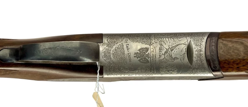 12ga O/U full side lock shotgun Emilio Rizzini Italian made single trigger VG-Ex. condition - Image 7