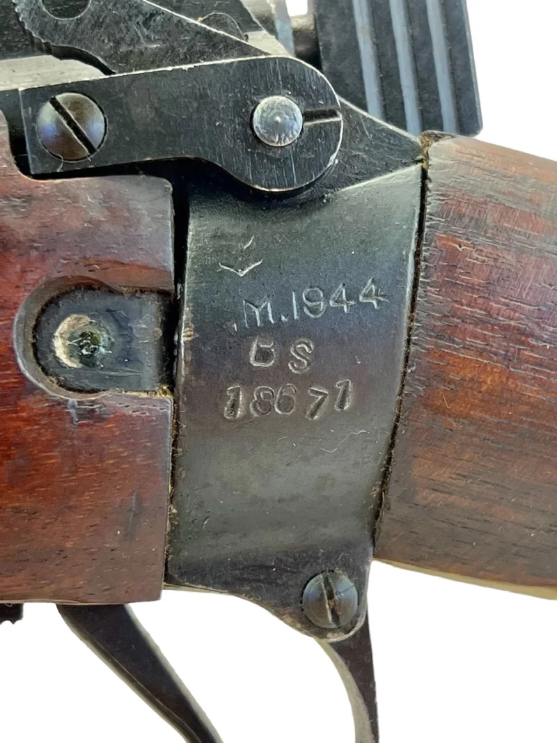 Navy Arms Enfield #4 Mk 1* .303 World War II French Resistance1944 Dated "BS" marked matching serial number bolt PP 1514 - Image 22