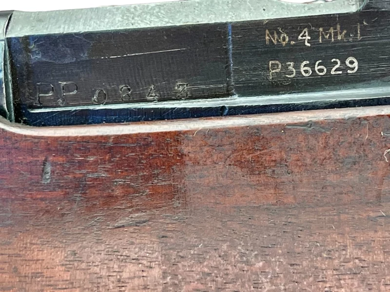 Navy Arms Enfield #4 Mk 1 .303 World War II French Resistance 1944 Dated consecutive serial numbered pair matching serial number bolt - Image 21