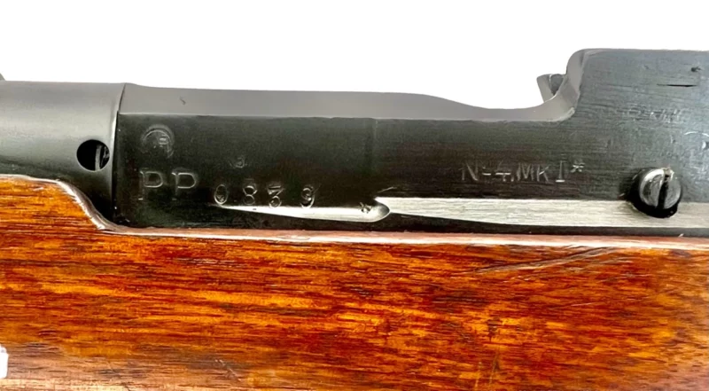 Navy Arms Enfield #4 Mk 1* .303 World War II French Resistance1944 Dated "BS" and "PP" marked non-matching serial number bolt PP 0839 - Image 21